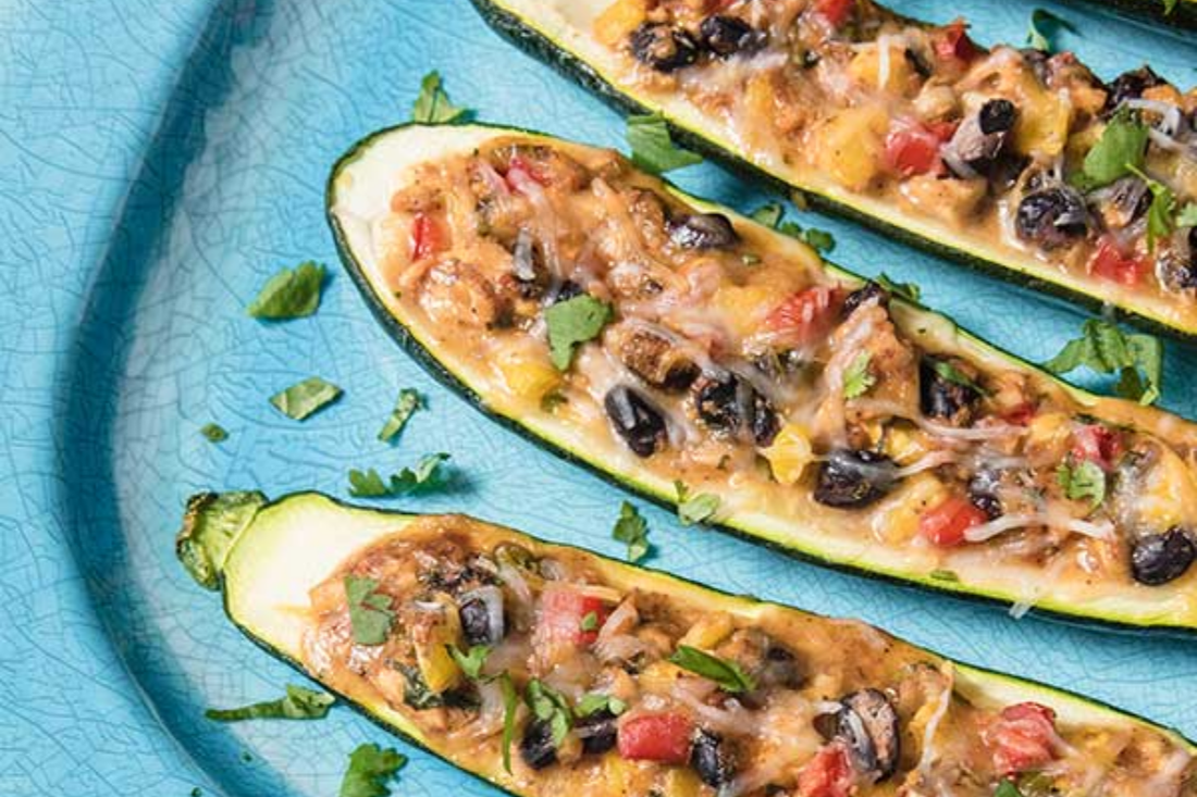 Mexican-Inspired Courgette Boats
