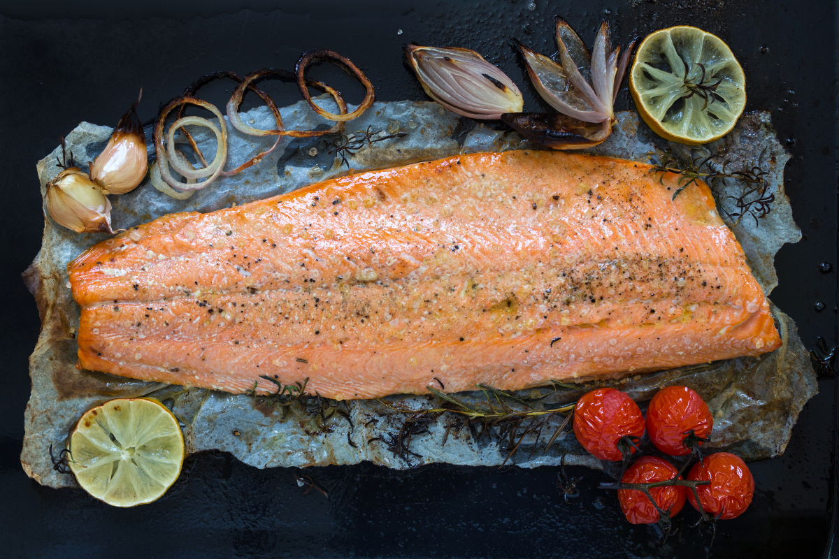 Herby Whole Roasted Salmon - Hamilton Beach UK
