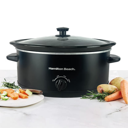 Hamilton Beach 'The Family Favourite' 6.5L Black Slow Cooker
