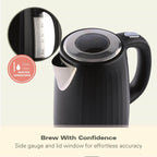 Hamilton Beach Harmony 1.7L Kettle - Espresso - Hamilton Beach UK