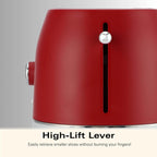 Hamilton Beach Ella 2 Slice Toaster - Matte Red - Hamilton Beach UK