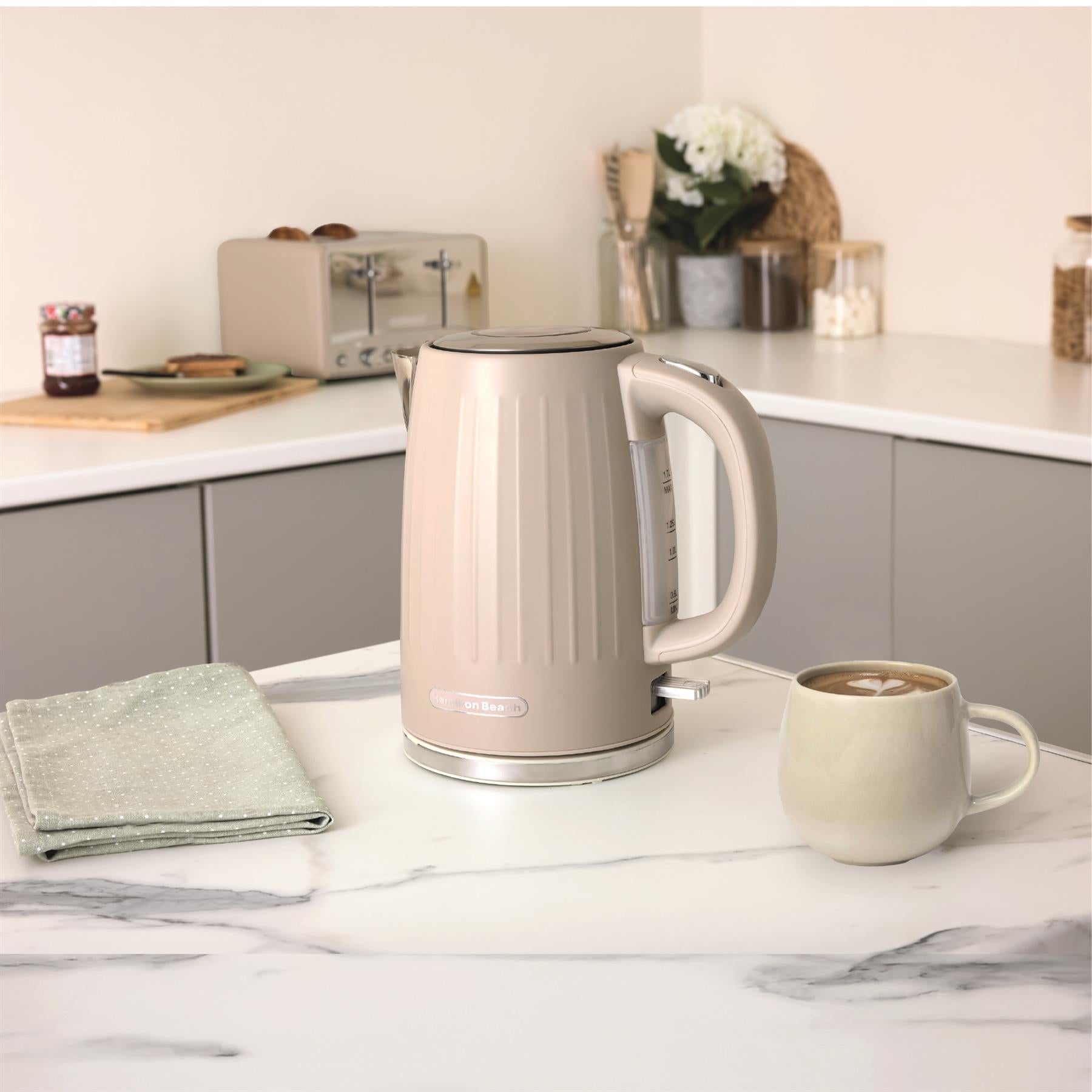 Harmony Kettle & Toaster Set - Cappuccino