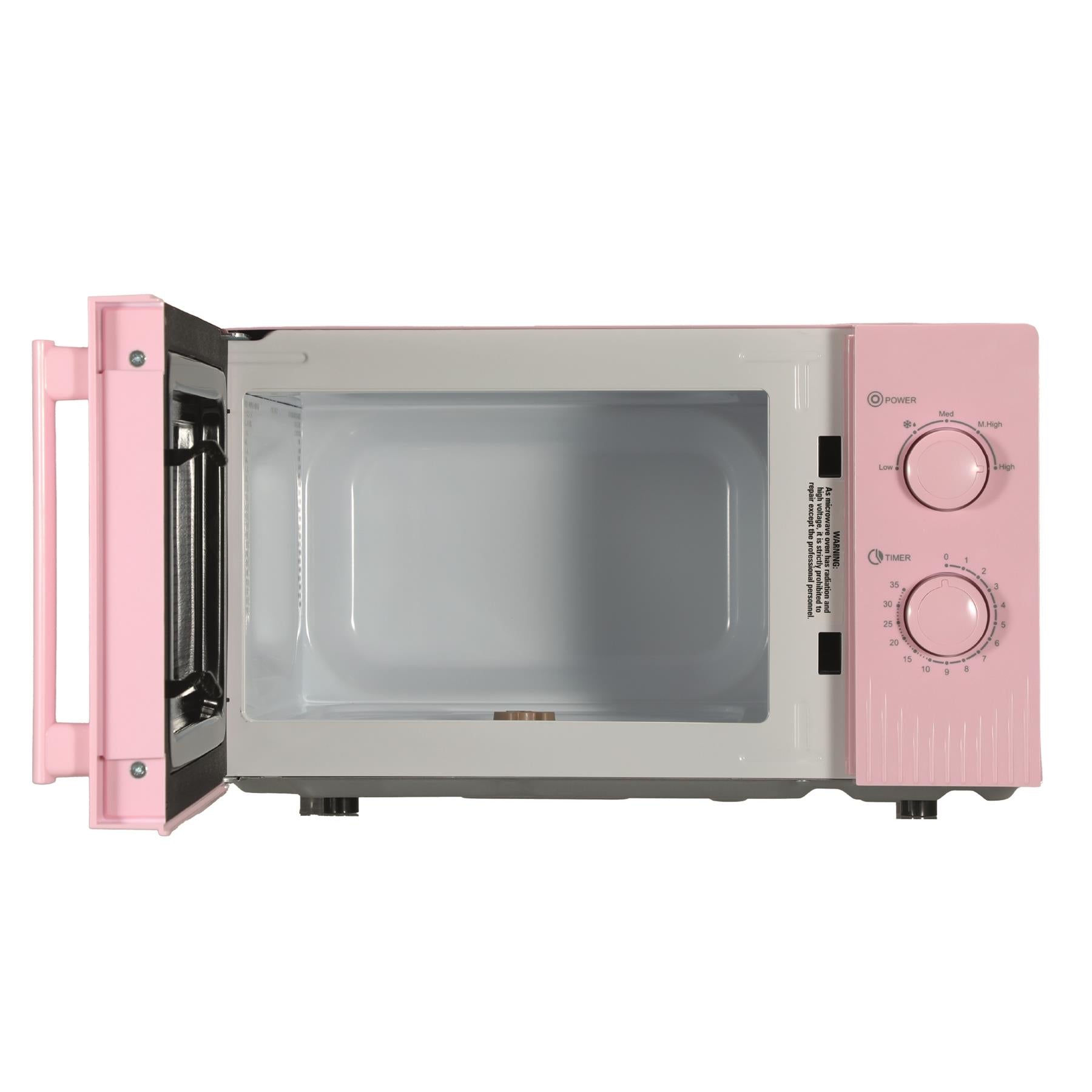 Hamilton Beach Miami Manual 800W Microwave - Flamingo Pink