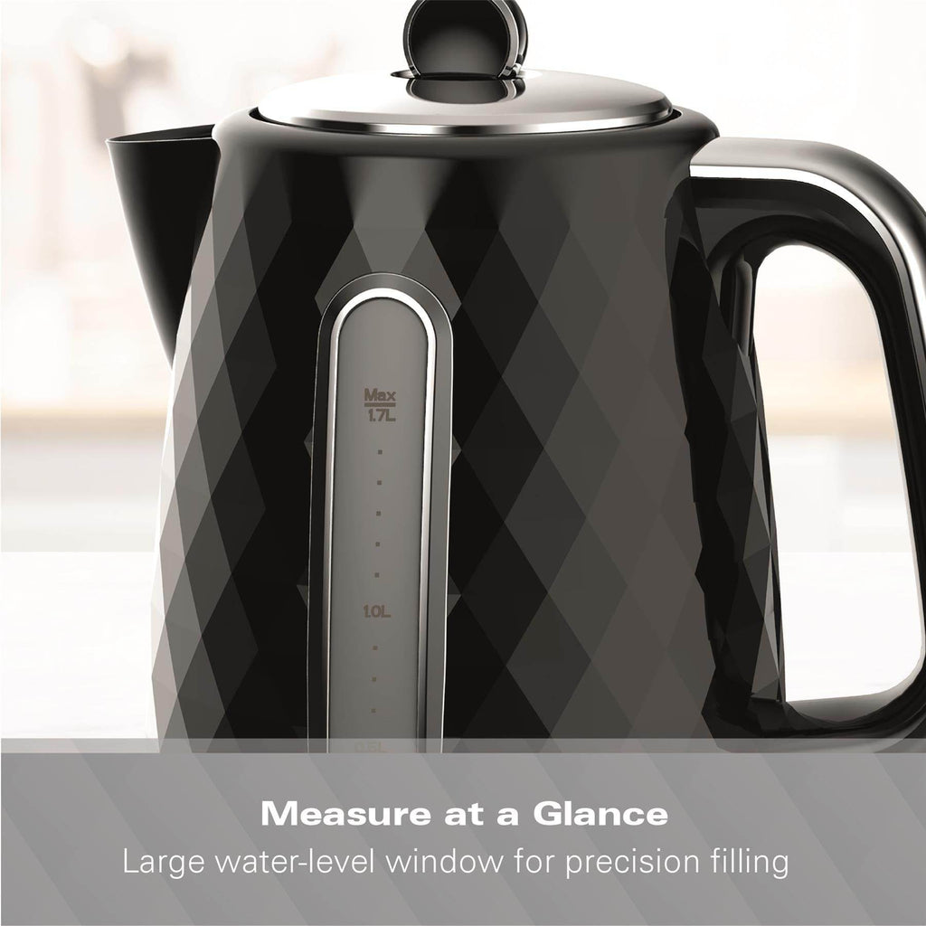 Hamilton Beach Diamond 1.7L Kettle - Black - Hamilton Beach UK