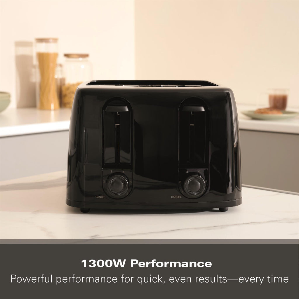 Hamilton Beach Essentials 4 Slice Toaster Black