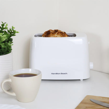 Hamilton Beach Essential 2 Slice White Plastic Toaster