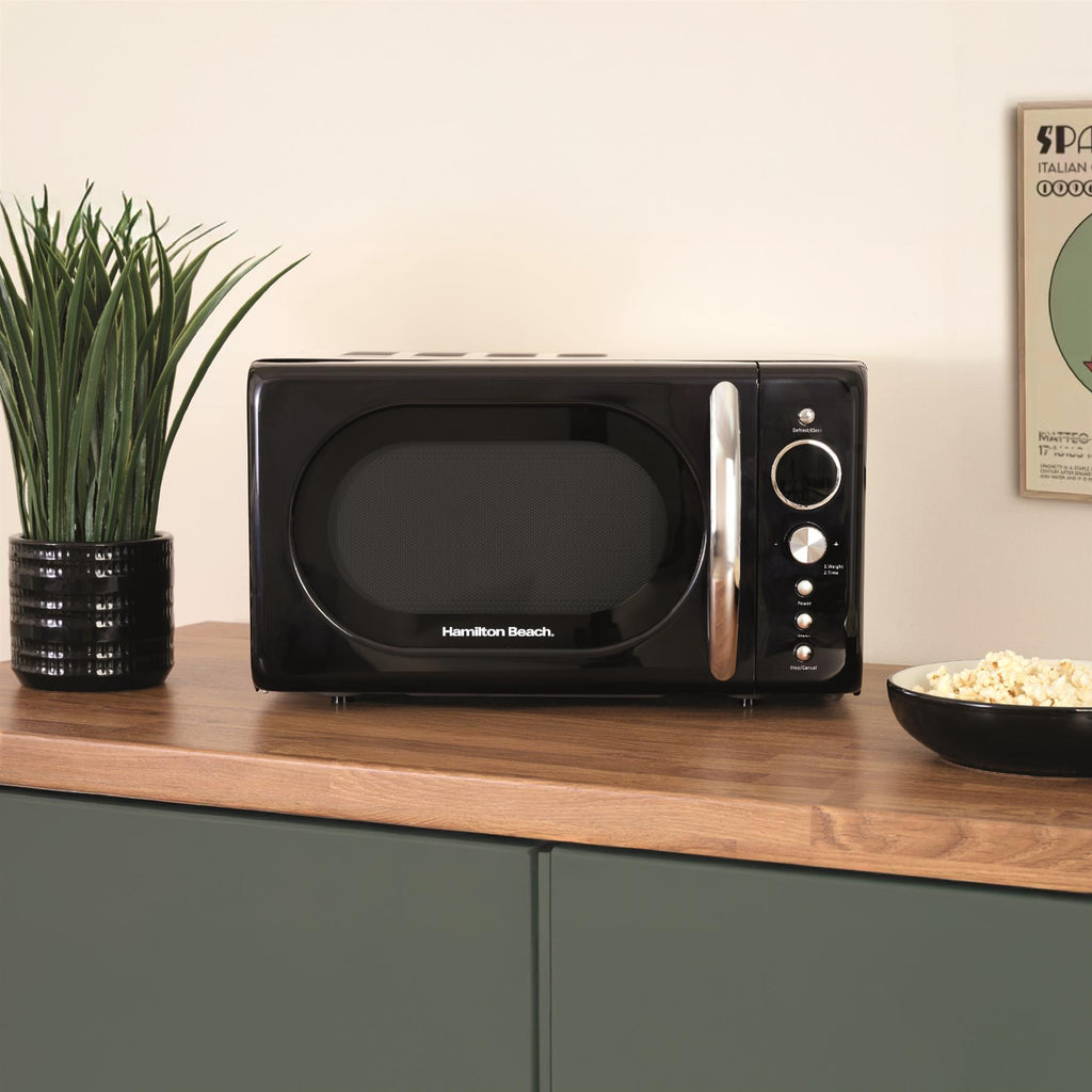 Hamilton Beach 20L Retro Black Microwave