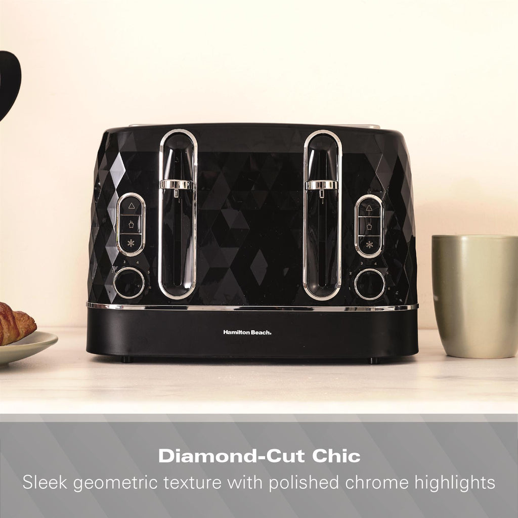 Hamilton Beach Diamond 4 Slice Toaster Black