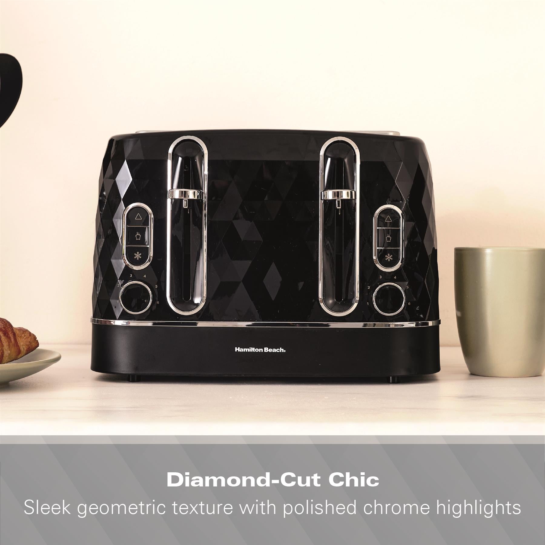 Hamilton Beach Diamond 4 Slice Toaster Black