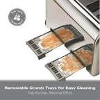 Hamilton Beach Rise Stainless Steel 2 & 4 Slice Toasters - Hamilton Beach UK