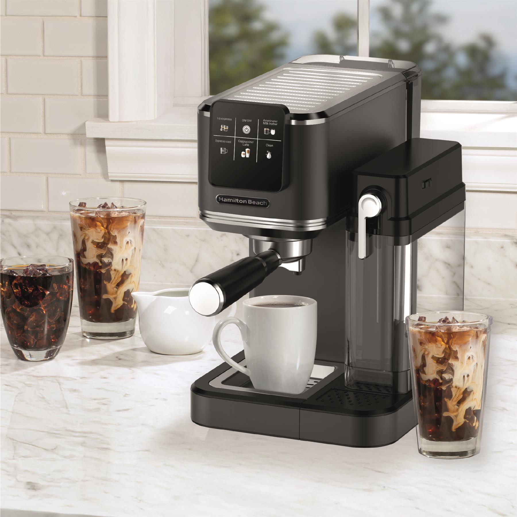 Hamilton Beach BaristaPro+ Touch 8-in-1 Espresso Machine Black