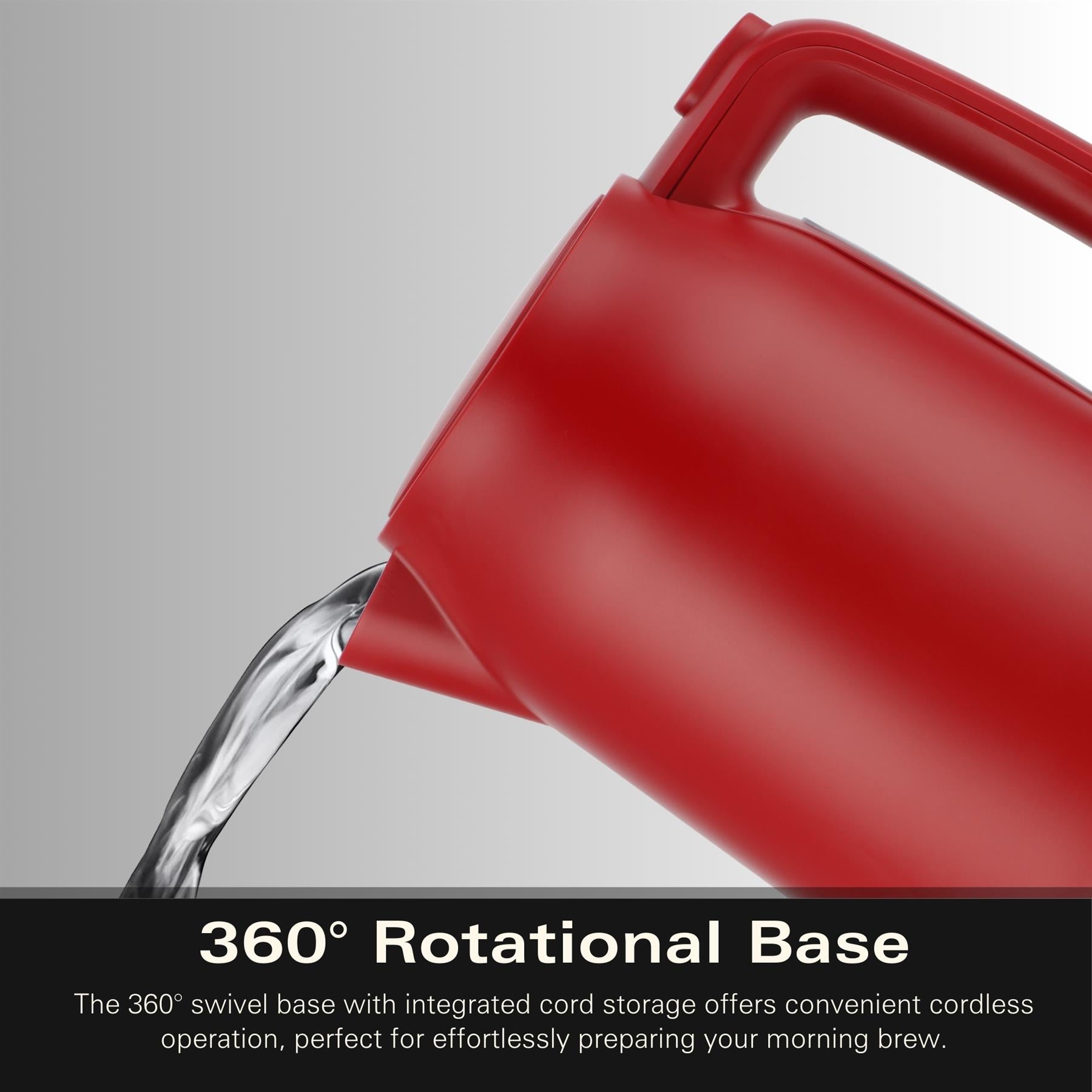 Ella 1.7L Kettle - Matte Red