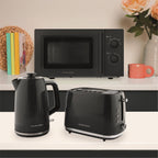 Hamilton Beach Miami Kettle, Toaster & Microwave Set - Charcoal Grey