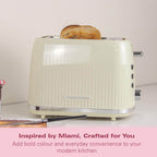 Hamilton Beach Miami 2 Slice Toaster Sand - Hamilton Beach UK