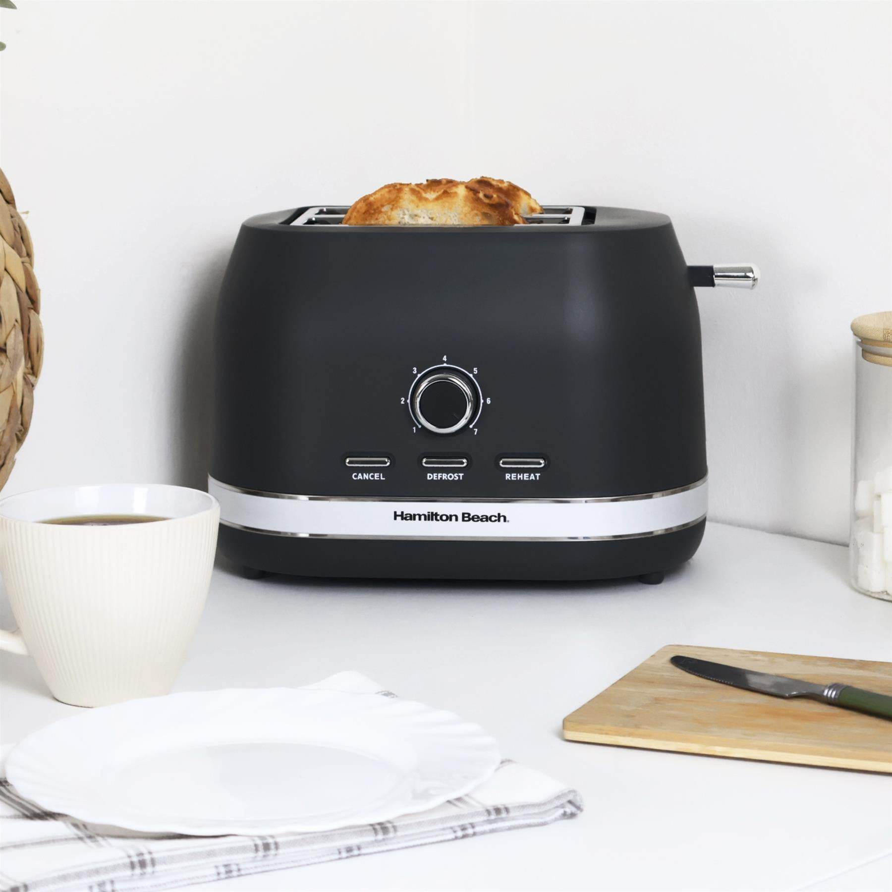 Hamilton Beach Ella 2 Slice Toaster - Matte Charcoal - Hamilton Beach UK