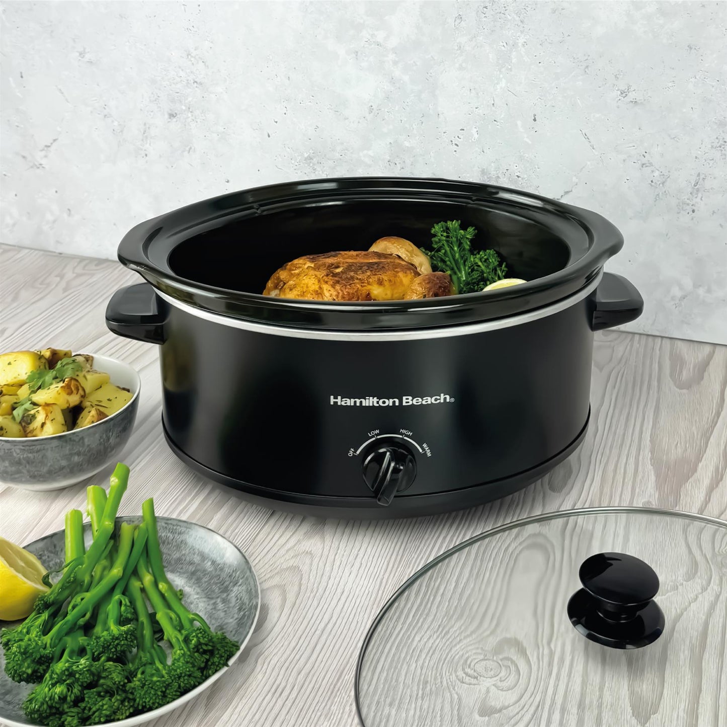 Hamilton Beach 'The Family Favourite' 6.5L Black Slow Cooker