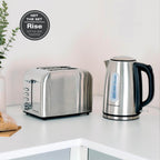 Hamilton Beach Rise Kettle & 2 Slice Toaster Set - Brushed - Hamilton Beach UK