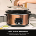 Hamilton Beach 6.5L Digital Slow Cooker - Copper