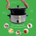 Hamilton Beach The Family Favourite 6.5L Slow Cooker - Silver - Hamilton Beach UK