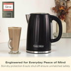 Hamilton Beach Harmony 1.7L Kettle - Espresso - Hamilton Beach UK