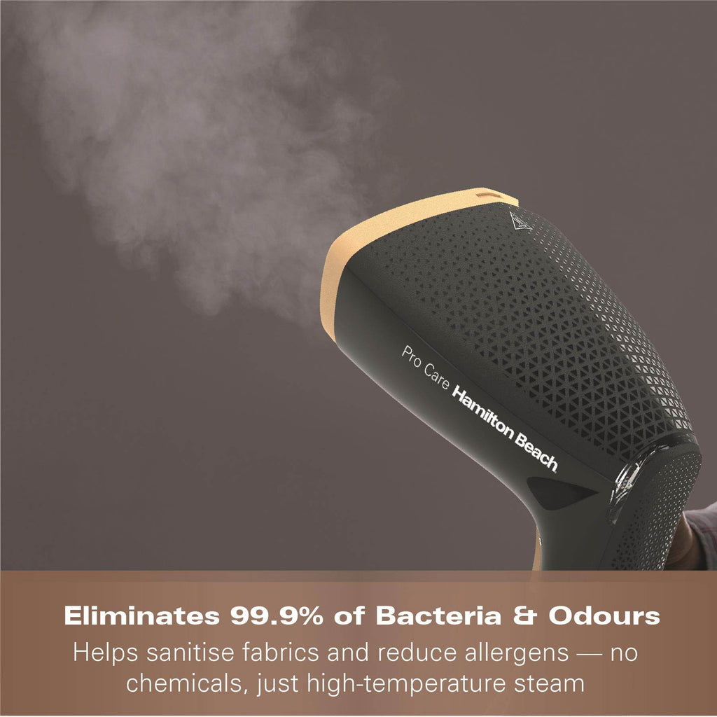 Hamilton Beach ProCare Handheld Garment Steamer - Black & Bronze - Hamilton Beach UK