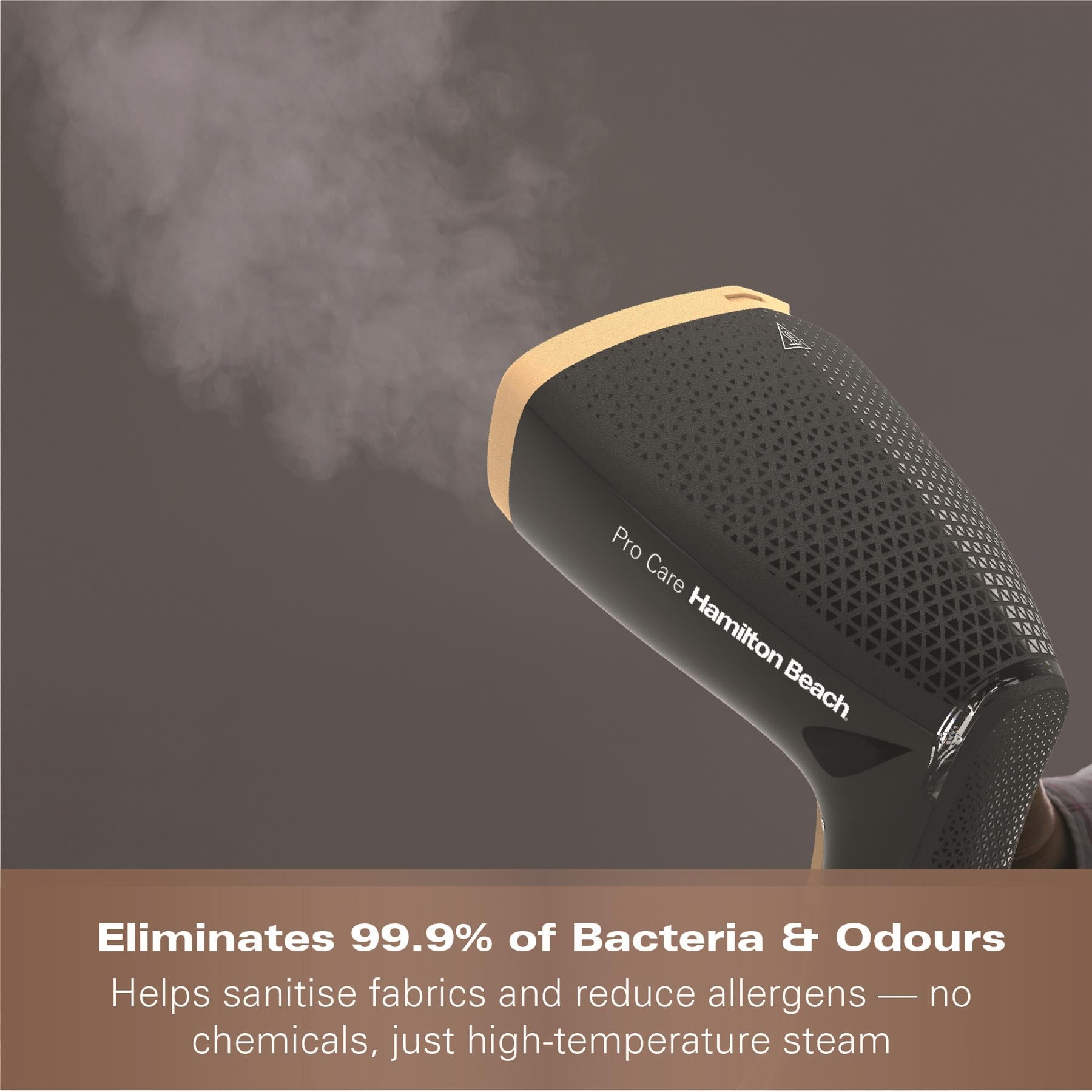 ProCare Handheld Garment Steamer - Black & Bronze
