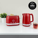 Hamilton Beach Ella 2 Slice Toaster - Matte Red - Hamilton Beach UK