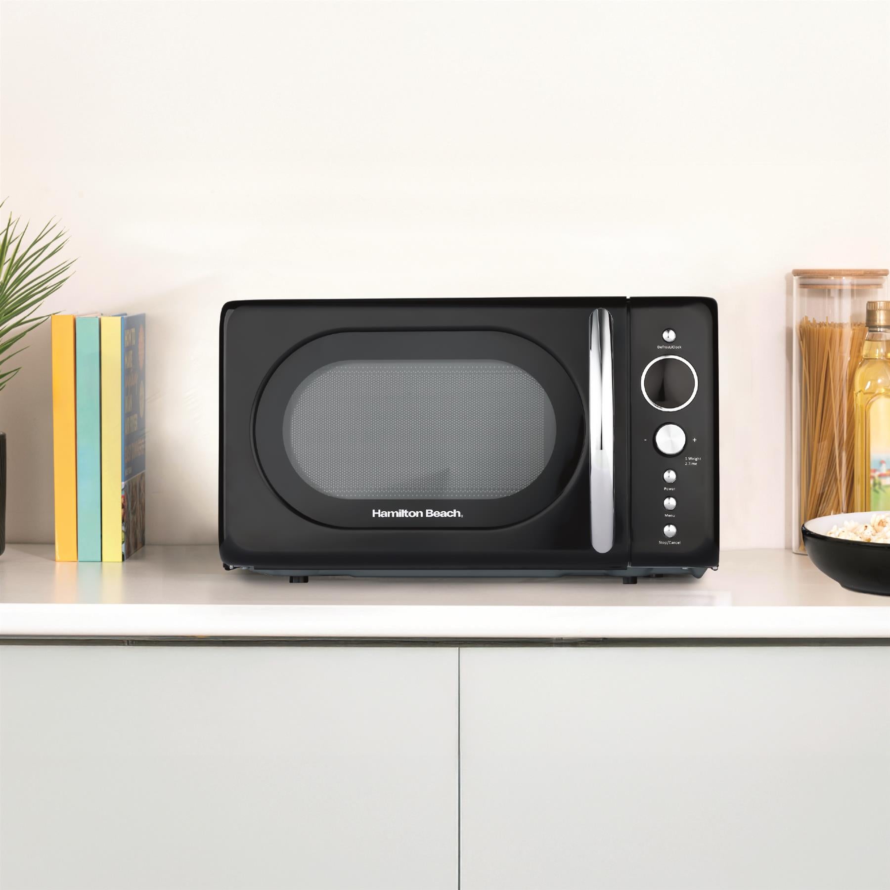 Hamilton Beach 20L Retro Black Microwave