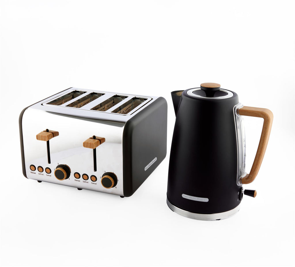 Scandi Classic Kettle & Toaster Set - Black