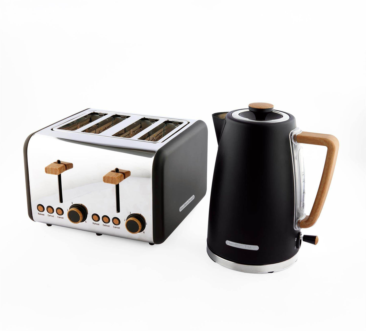 Hamilton Beach Scandi Kettle & Toaster Set - Black