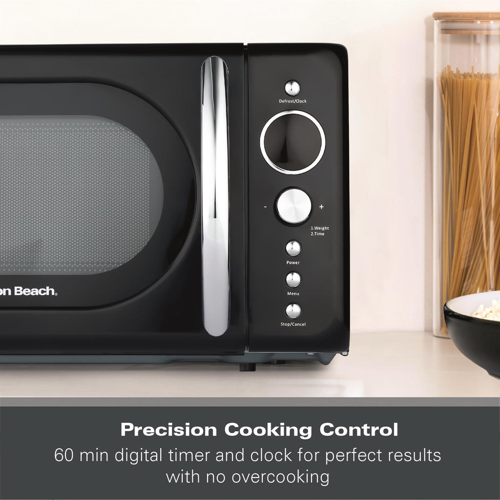 Hamilton Beach 20L Retro Black Microwave