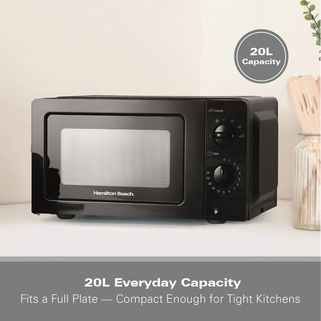 Hamilton Beach 20L Standard Black Microwave