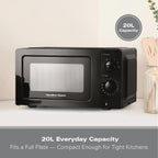 Hamilton Beach 20L Standard Black Microwave