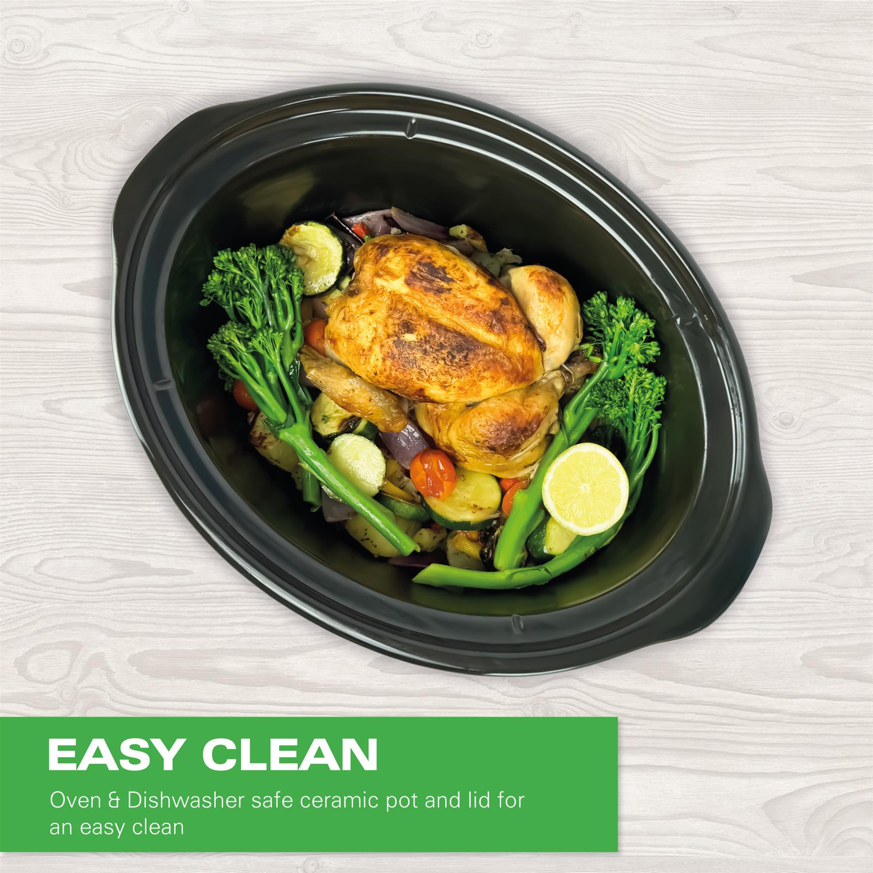 'The Family Favourite' 6.5L Slow Cooker - Black