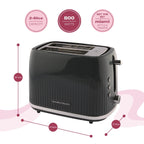 Hamilton Beach Miami 2 Slice Toaster Charcoal Grey - Hamilton Beach UK