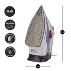 Hamilton Beach Pro SteamMax 3000w Steam Iron - White & Blue - Hamilton Beach UK