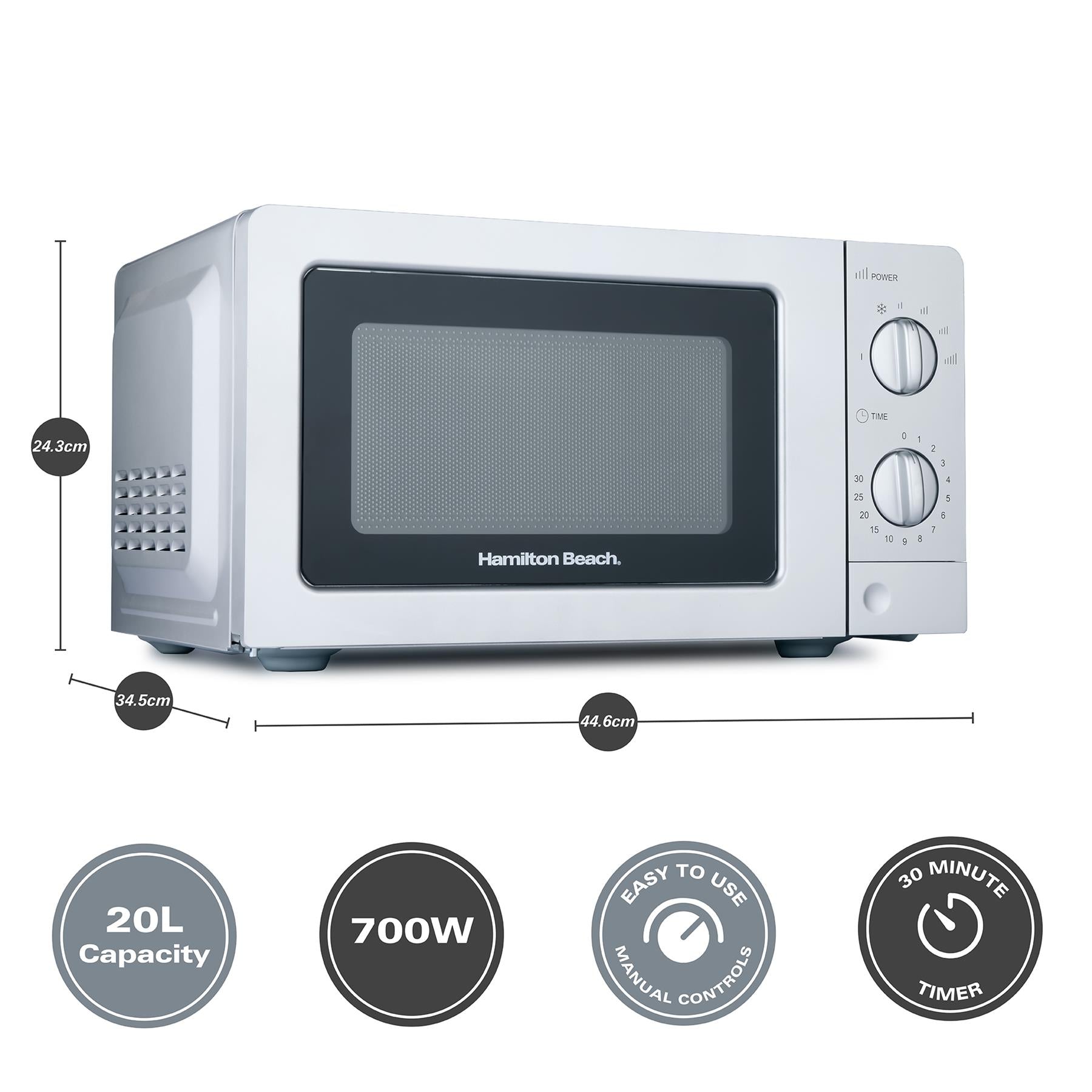 Hamilton Beach Rise Kettle, Toaster & Microwave Set