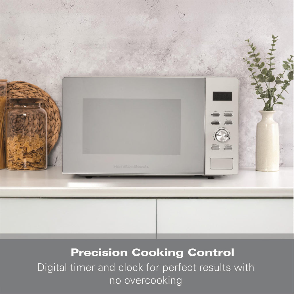 Hamilton Beach 30L Silver Family Microwave
