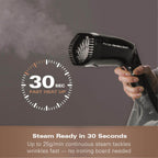 Hamilton Beach ProCare Handheld Garment Steamer - Black & Bronze - Hamilton Beach UK