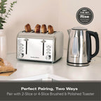 Hamilton Beach Rise Stainless Steel 2 & 4 Slice Toasters - Hamilton Beach UK