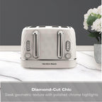 Hamilton Beach Diamond 4 Slice Toaster White - Hamilton Beach UK