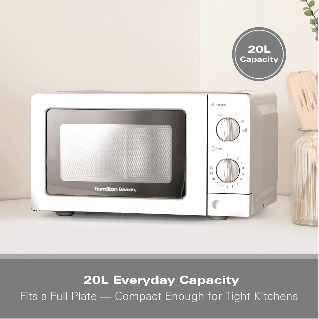 Hamilton Beach 20L Standard White Microwave