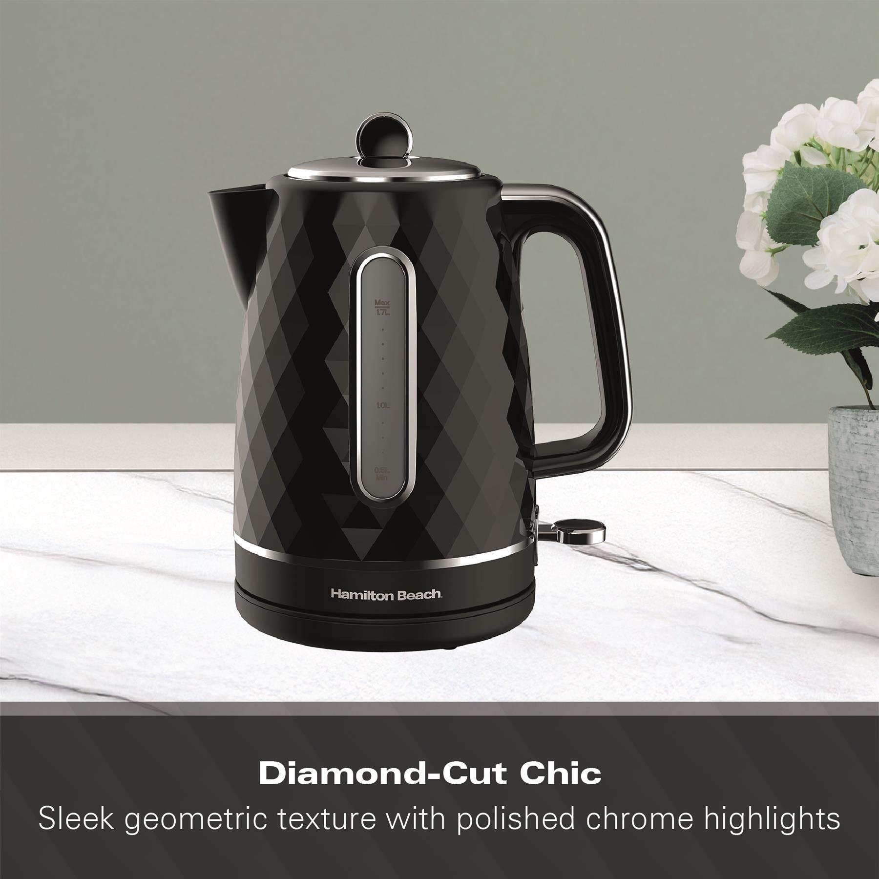 Hamilton Beach Diamond 1.7L Kettle - Black - Hamilton Beach UK