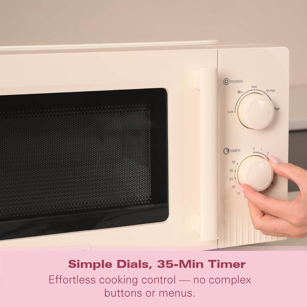 Hamilton Beach Miami Manual 800W Microwave - Sand