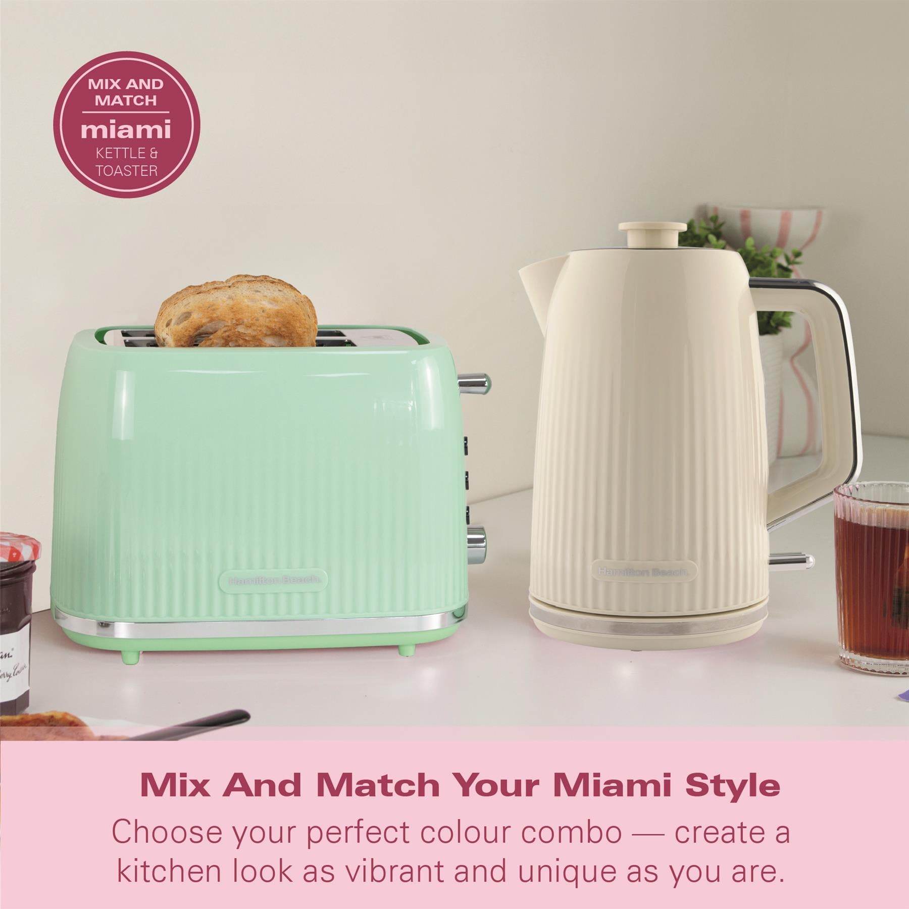 Hamilton Beach Miami 2 Slice Toaster Sand - Hamilton Beach UK
