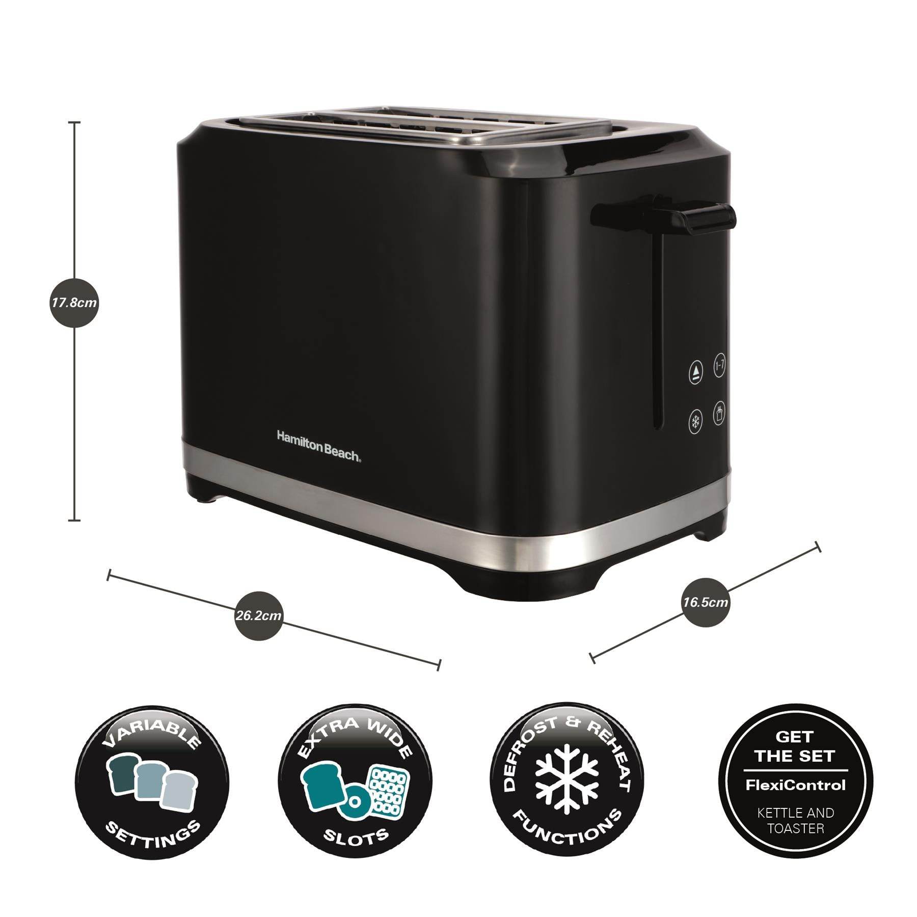 Hamilton Beach FlexiControl 2 Slice Digital Control Toaster - Hamilton Beach UK