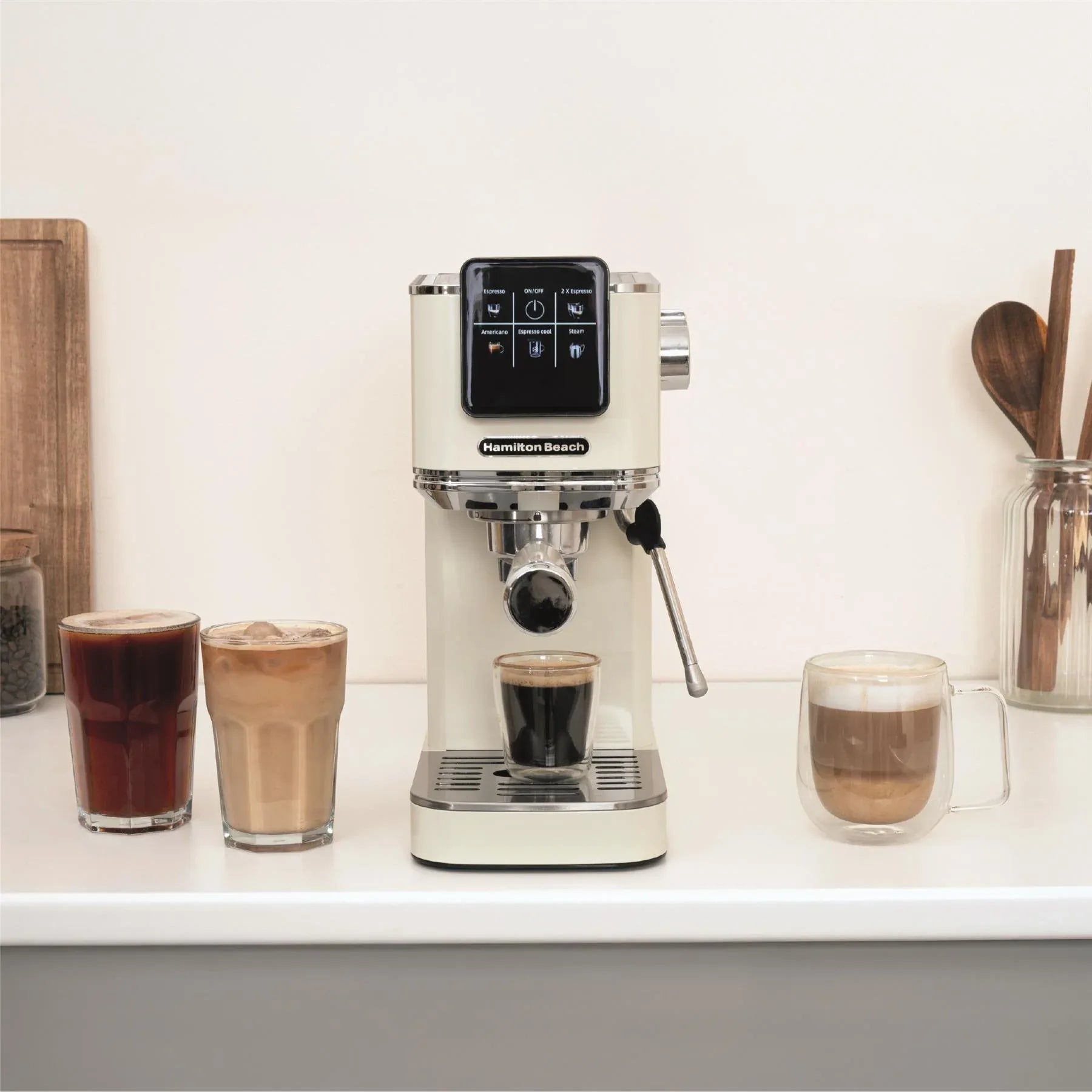 Hamilton Beach BaristaPro Touch 5-in-1 Espresso Machine