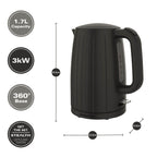 Hamilton Beach Stealth 1.7L Textured Kettle - Matte Black - Hamilton Beach UK