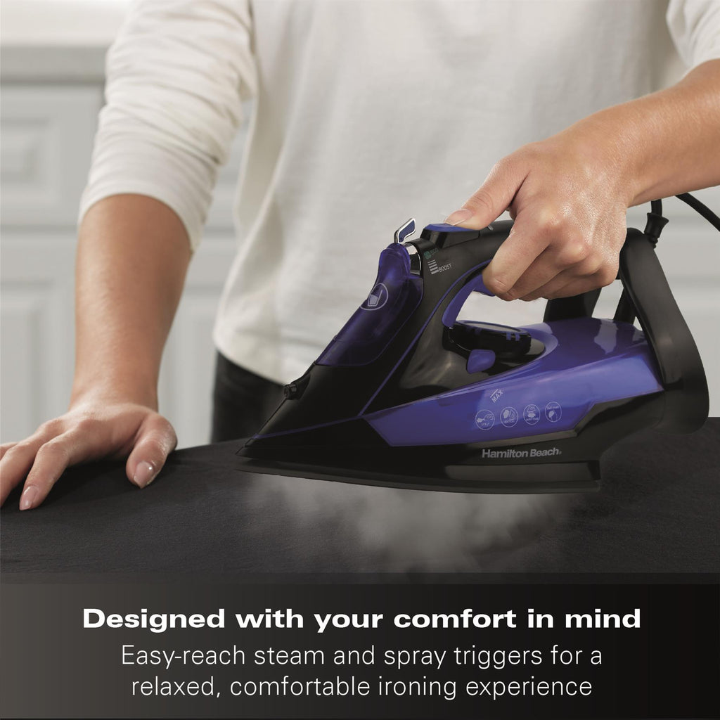 Pro SteamMax 3000w Steam Iron - Blue & Black