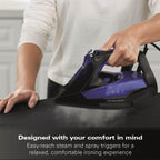 Hamilton Beach Pro SteamMax 3000w Steam Iron - Blue & Black - Hamilton Beach UK